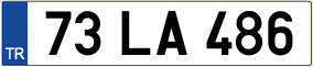 Trailer License Plate